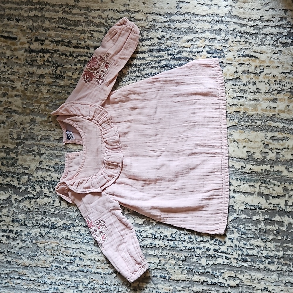 Old Navy Dusty Rose Long Sleeve Shirt (12-18m)